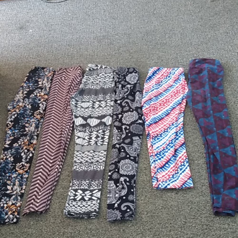 6 pairs of leggings
